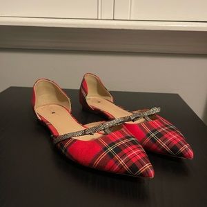 JCREW Tartan Flats